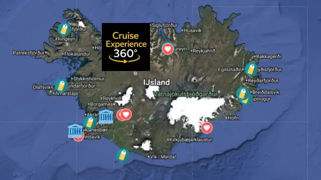 CRUISEHAVENS ATLAS IJSLAND
